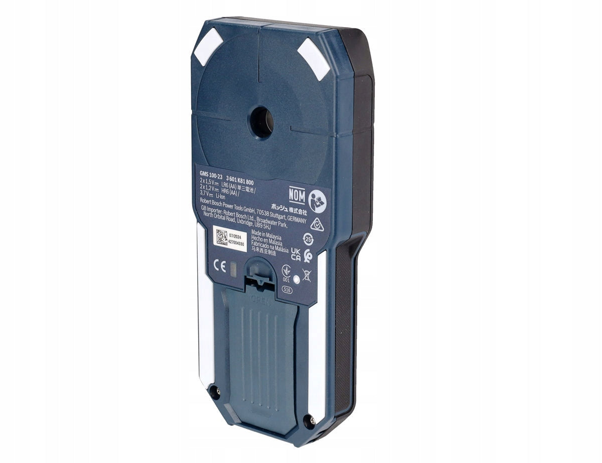 DIGITAL METAL AND WIRE DETECTOR GMS 100-23 BOSCH Maximum depth of measurement for iron and steel 80 mm