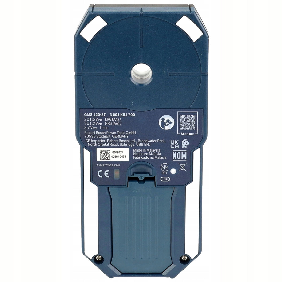 DIGITAL METAL AND WIRE DETECTOR GMS 120-27 BOSCH + Li-ION battery Kind wood detector metal detector profile detector wire detector