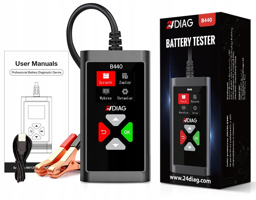 DIGITAL METER BATTERY TESTER 6V 12V 2AH - 220AH Polish