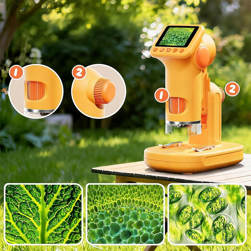 DIGITAL MICROSCOPE 6LED 1600X GIFT FOR STUDENTS educational set Packaging status original