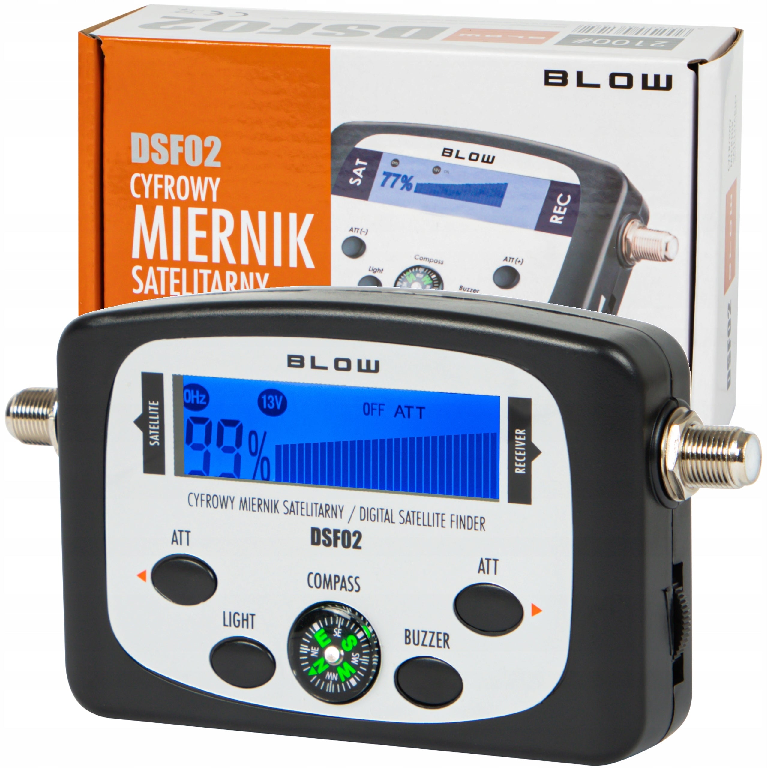 DIGITAL SATELLITE SIGNAL METER ANTENNA SAT-FINDER LCD SAT COMPASS