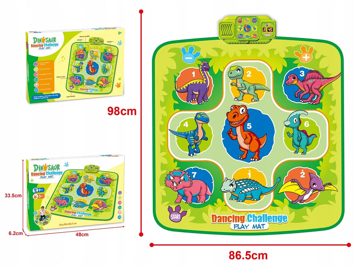 DINO DANCE MAT FOR DANCING 98X86 CM