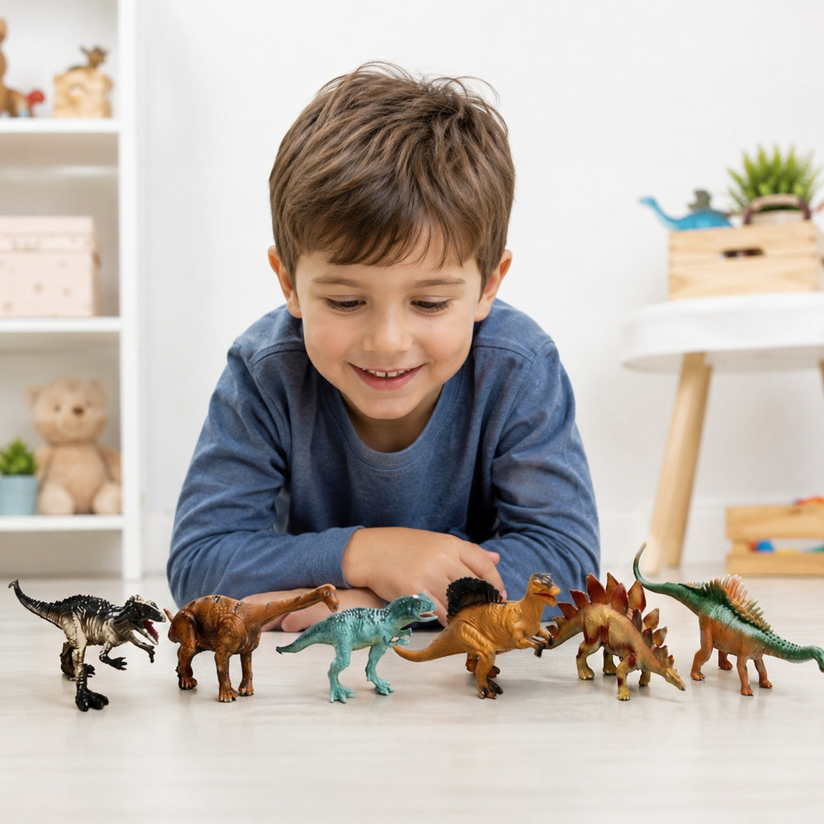 DINOSAUR FIGURINES DINOSAURS 6PCS DIFFERENT DESIGNS Kid's age 3+ years