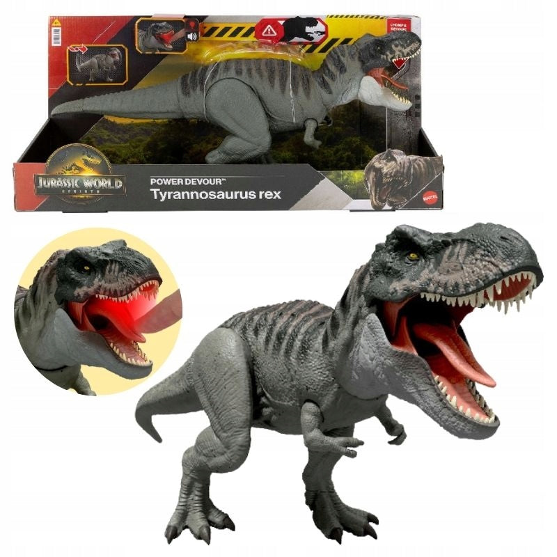 DINOSAUR T-REX JURASSIC WORLD TYRANNOSAURUS FIGURINE INTERACTIVE BIG SOUND