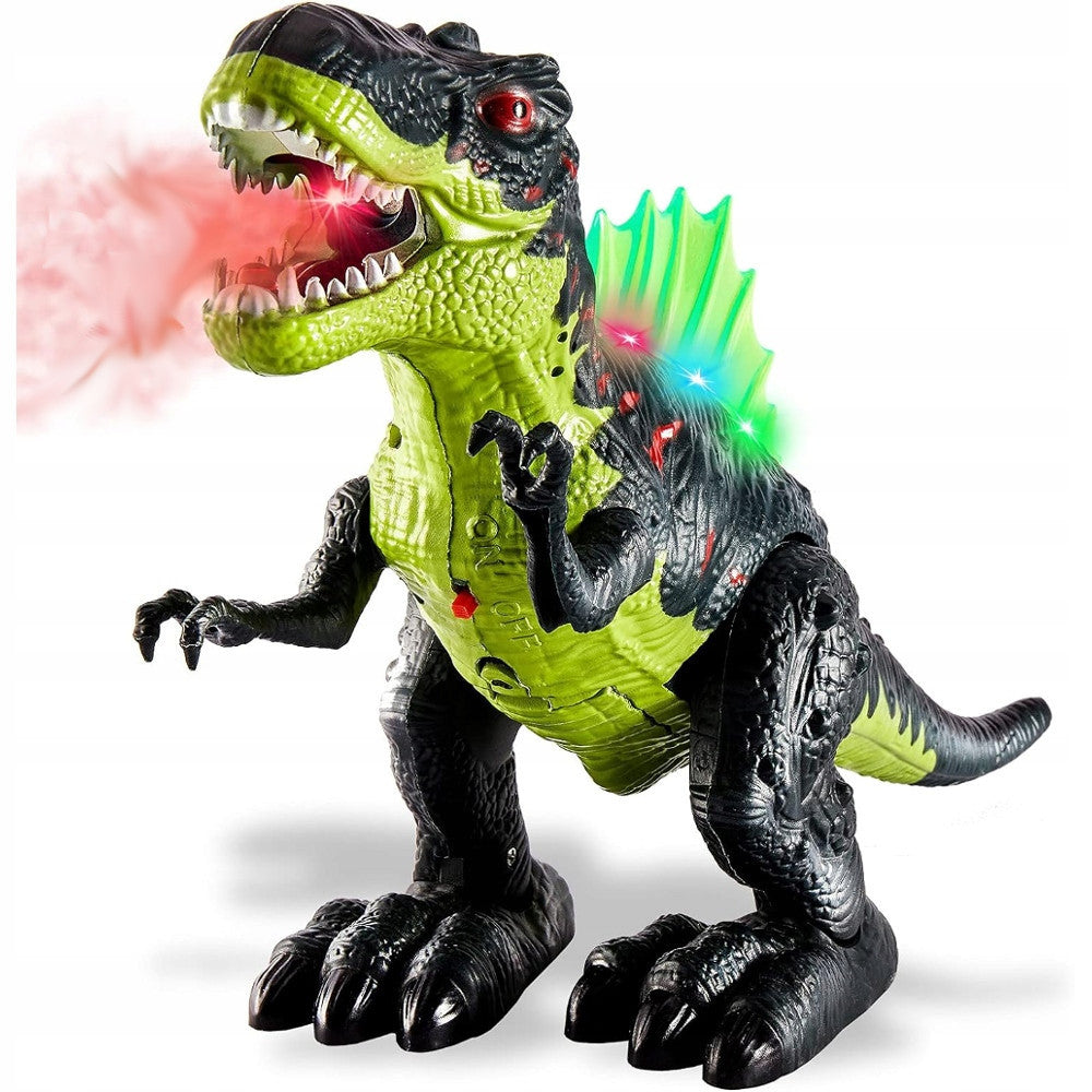 DINOSAUR T-REX XXL GLOW ROARS WALKS STEAM INTERACTIVE REALISTIC
