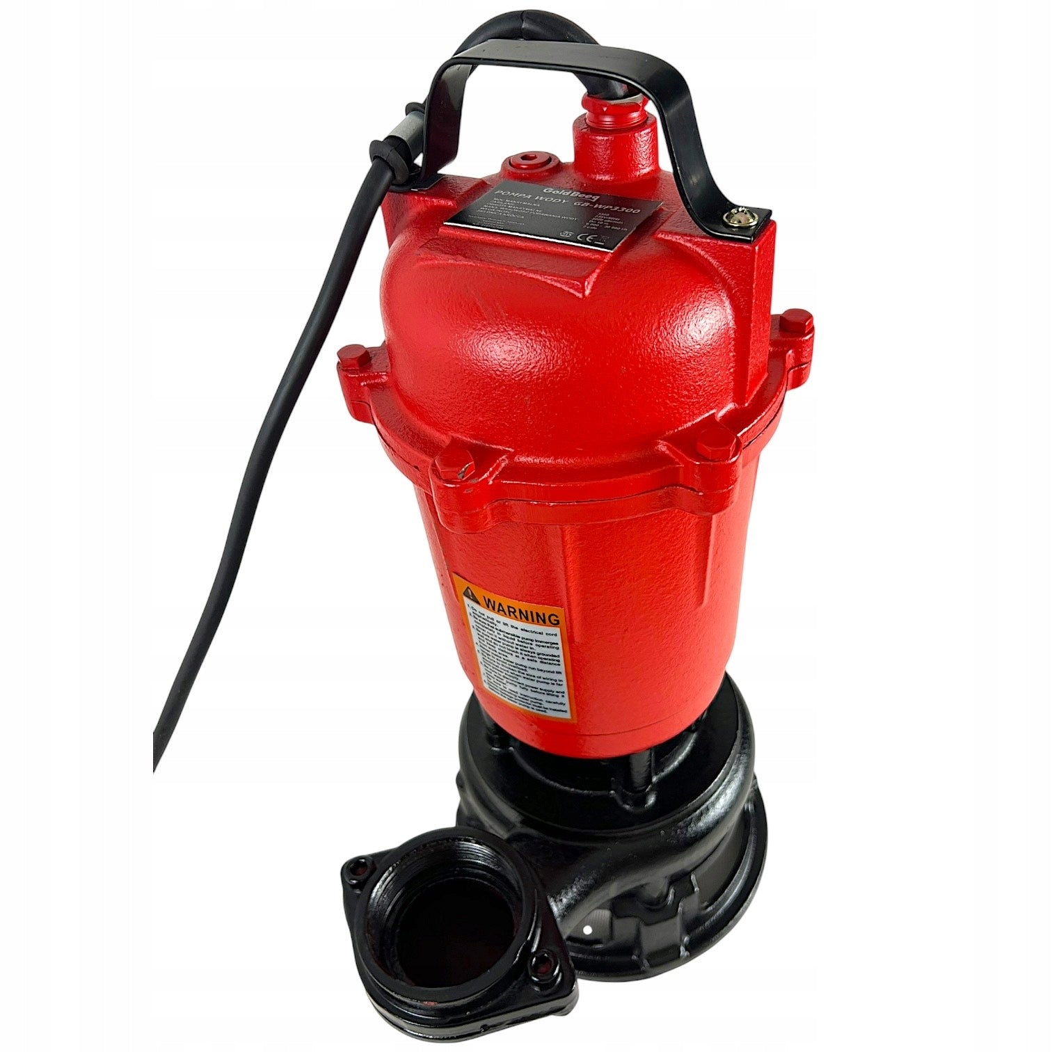 DIRTY WATER PUMP CLEAN SEPTIC TANK WITH CAST IRON SHREDDER 3300W HOSE 30M Engine power 3300 W
