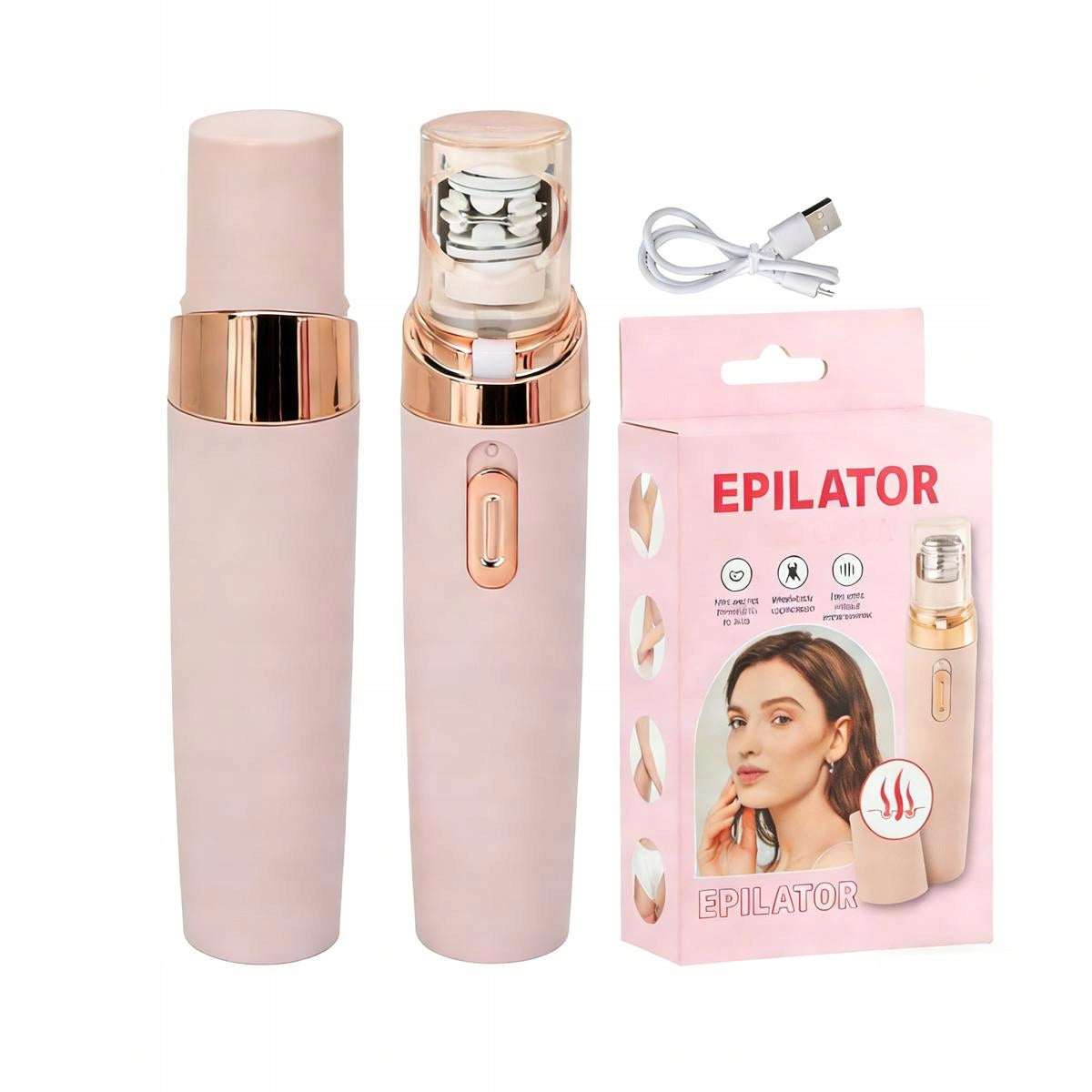 DISCREET FACE SHAVER WOMEN'S EPILATOR HAIR REMOVAL TRIMMER MINI mustache