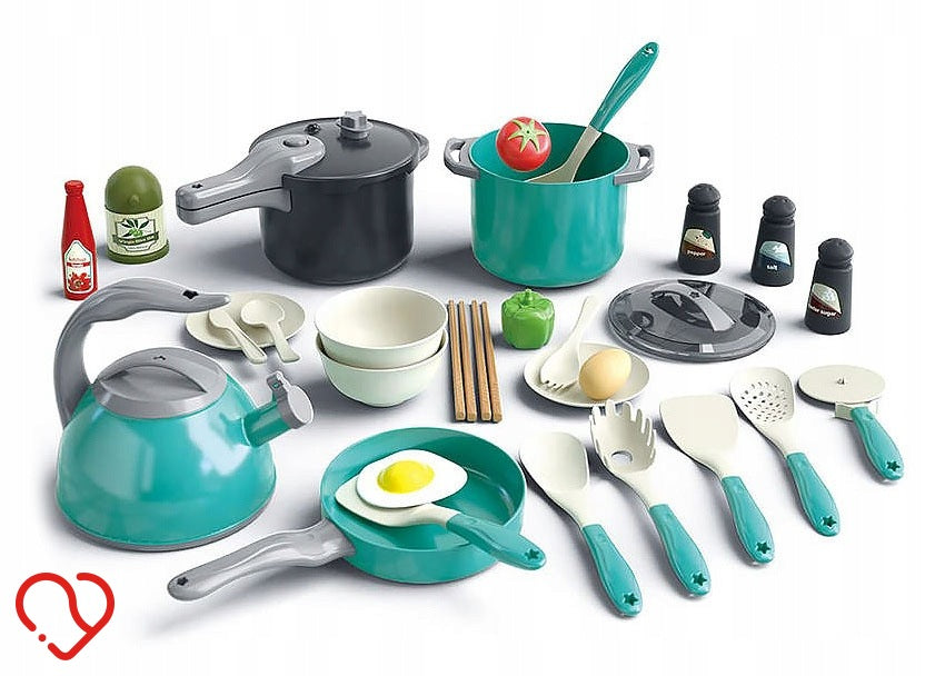 DISHES FOR CHILDREN DINNER SET POTS CUTLERY FUN AT HOME SERVICE 61el