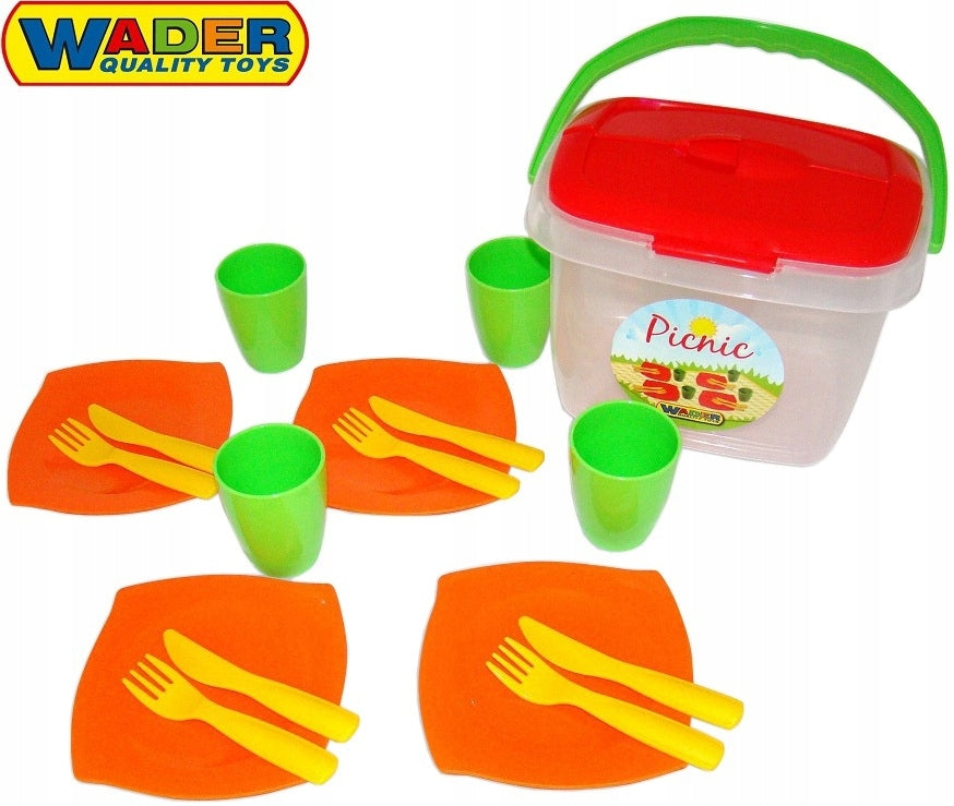 DISHES SAFE SET OF DISHES FOR PICNIC KITCHEN ACCESSORIES 40756 Brand Wader
