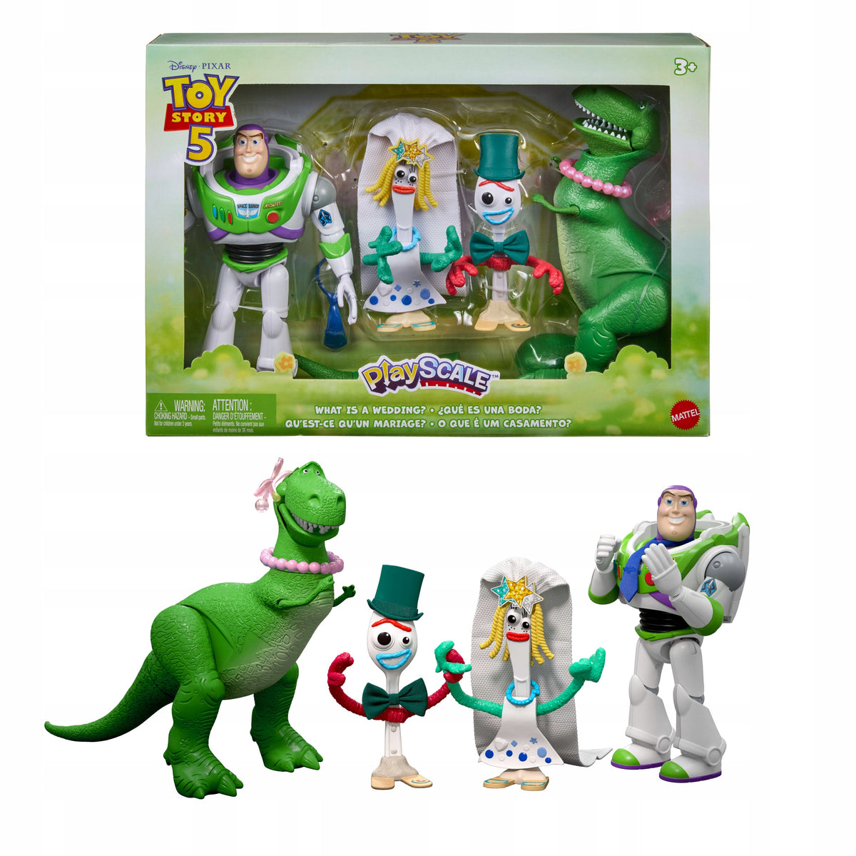 DISNEY PIXAR TOY STORY 5 set of 4 figures 18cm T-Rex, Buzz, Forky, Karen B