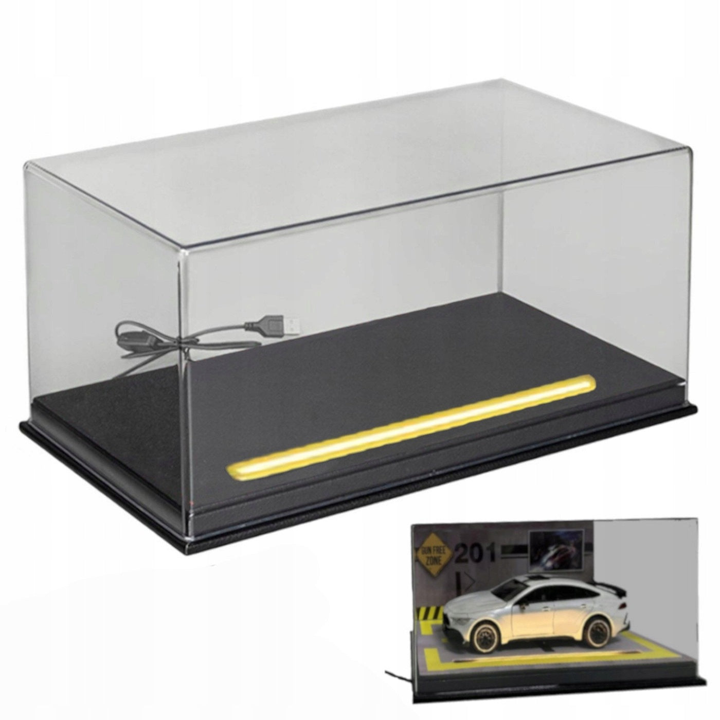 DISPLAY CASE FOR CARS MODELS OF CARS DISPLAY CASE SHELF LED USB