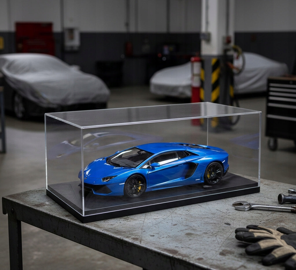 DISPLAY CASE FOR MODELS DISPLAY CASE WITH STAND DISPLAY CASE FOR CARS SCALE 1:18 Brand no brand