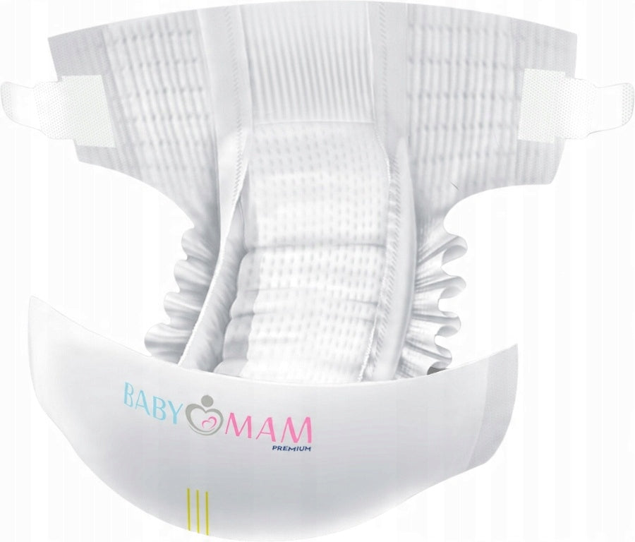 DISPOSABLE DIAPERS BABYMAM MINI 2 (4-8kg) 68pcs EXTRA CARE Brand Babymam