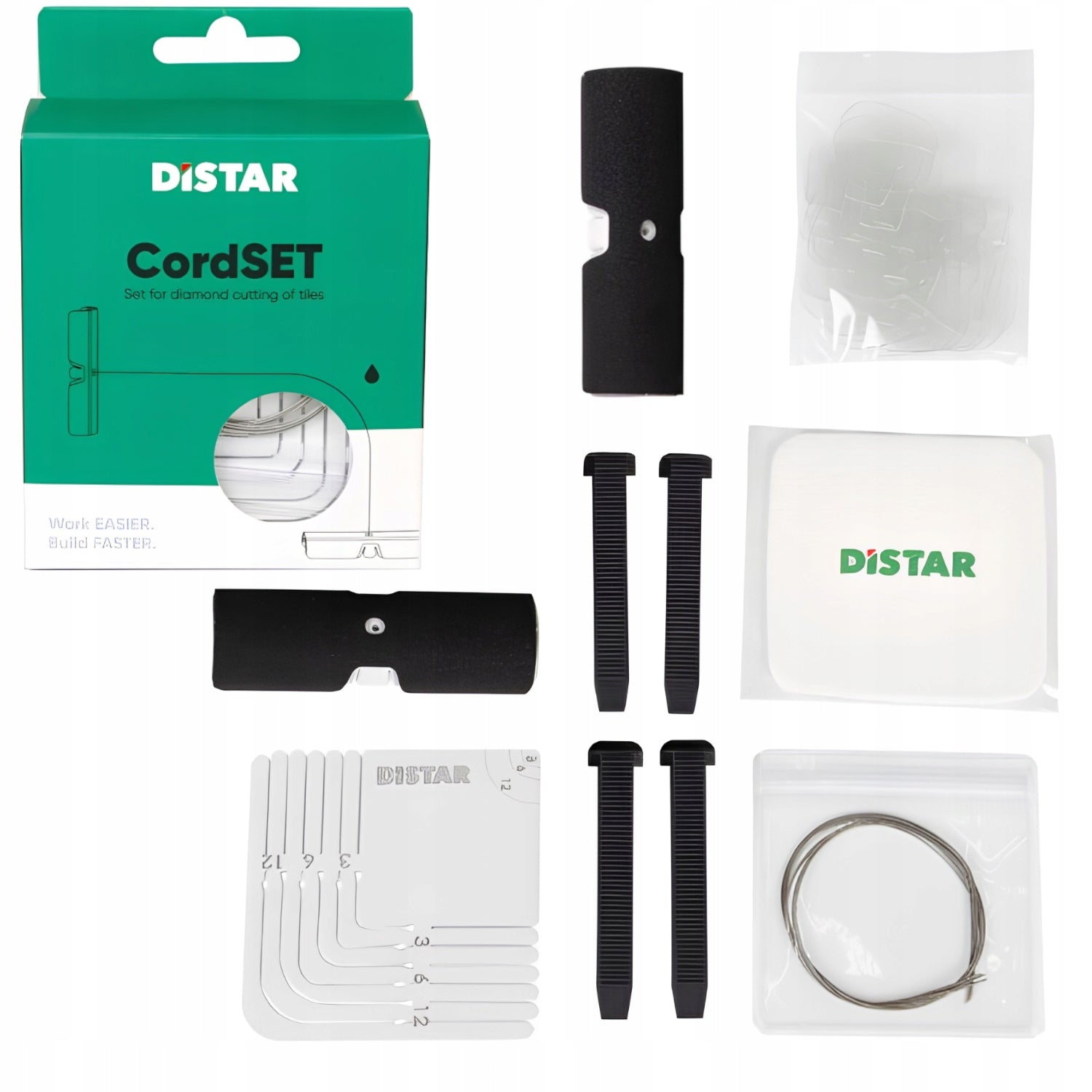 DISTAR Set for cutting arches for porcelain stoneware 5pcs CordSET strings