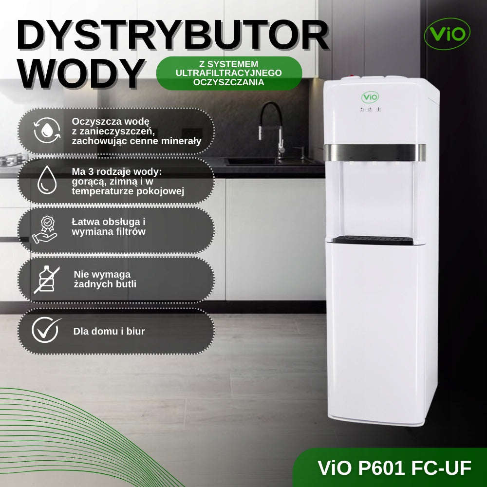 DISTRIBUTOR WATER PURIFIER VIO P601 FC-UF WHITE - WITH ULTRAFILTRATION FUNCTION Manufacturer code VIO-P601-FC-UF-WHT