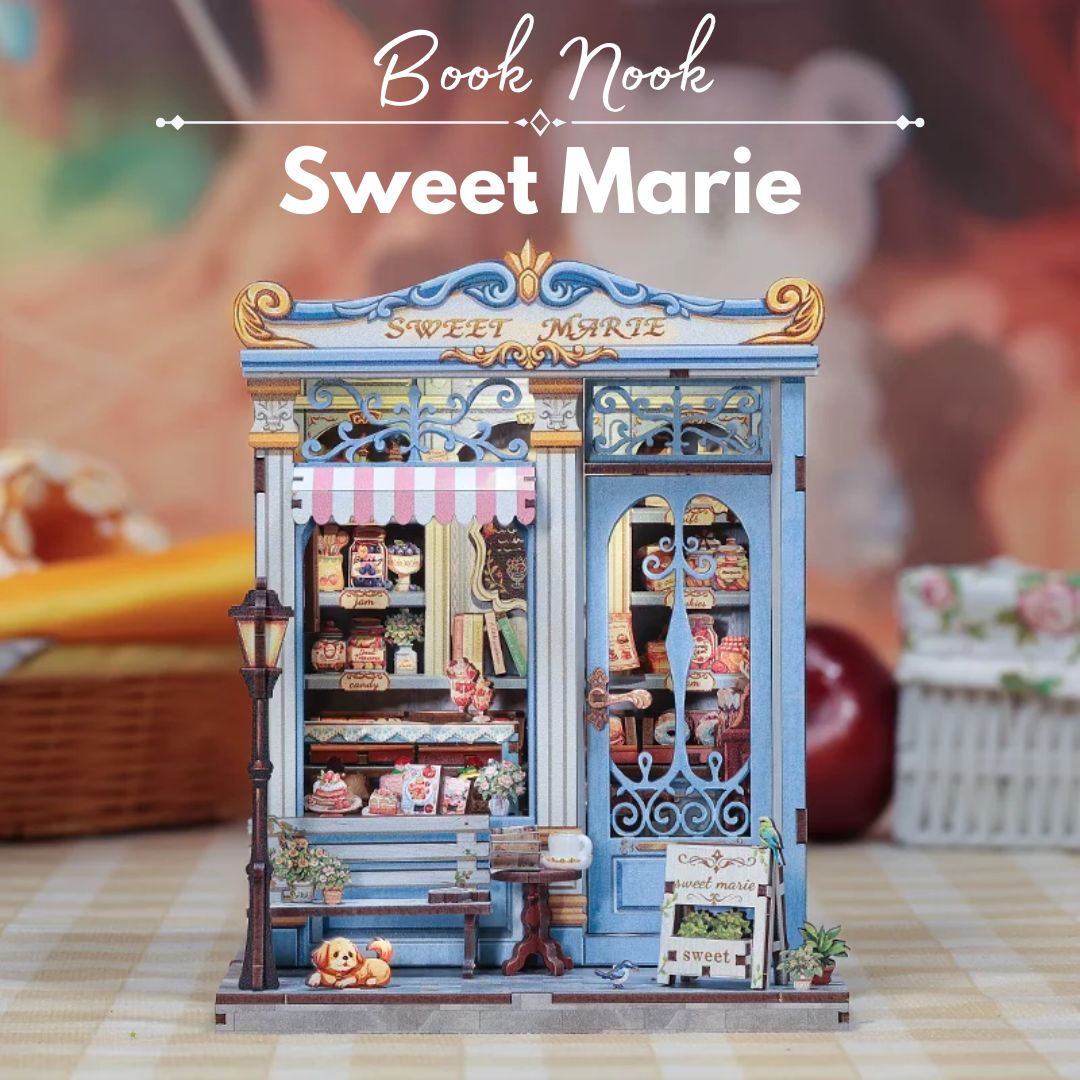 DIY Book Nook Confectionery Sweet Marie Miniature House with LED Manufacturer code PRC