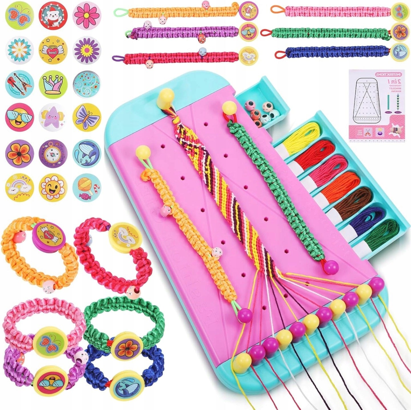 DIY Friendship Bracelet Set Kids Crafts Gift