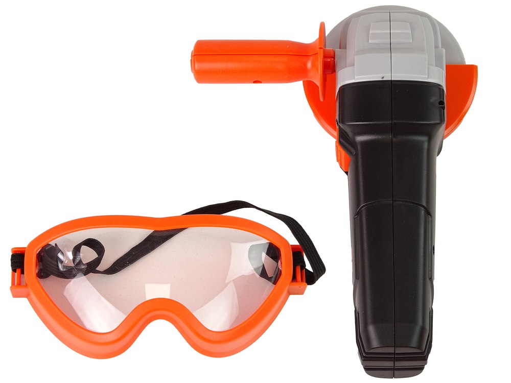 DIY KIT BATTERY OPERATED GRINDER SAFETY GLASSES FOR KIDS Brand LEAN Toys