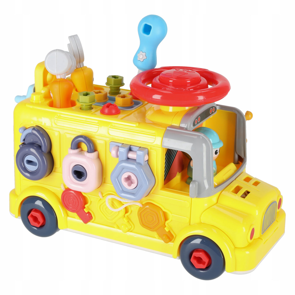 DIY KIT EDUCATIONAL MANIPULATION BUS SCREWDRIVER Brand Ikonka
