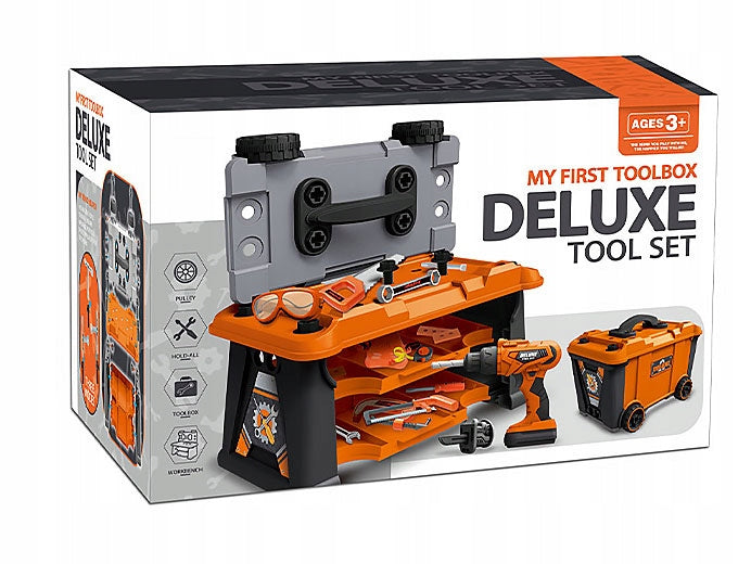 DIY KIT FOR CHILDREN TOOLS BOX 2IN1 WORKSHOP + SCREWDRIVER Brand click4TOYS
