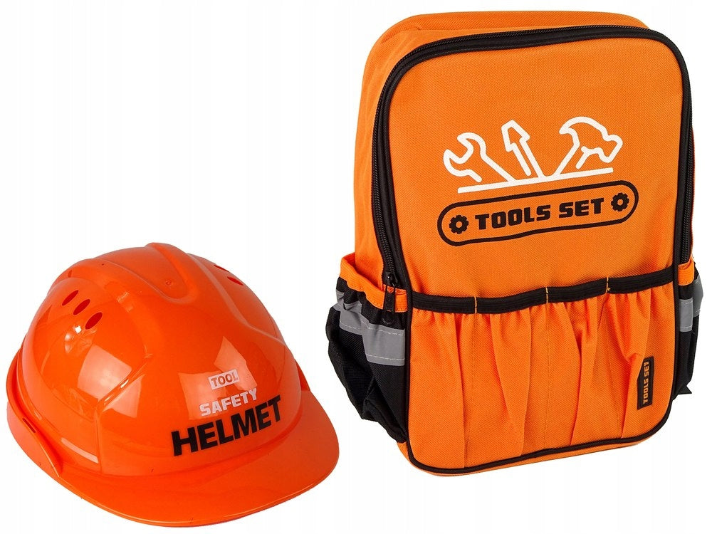 DIY KIT IN BACKPACK TOOLS DRILL HELMET FOR CHILDREN Brand LEAN Toys