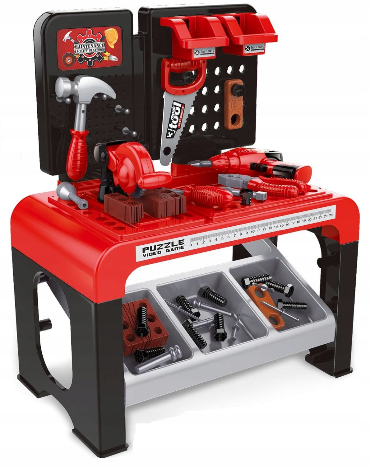 DIY KIT WORKSHOP TOOLS ACCESSORIES SAW DRILL TABLE Brand Play&Smile