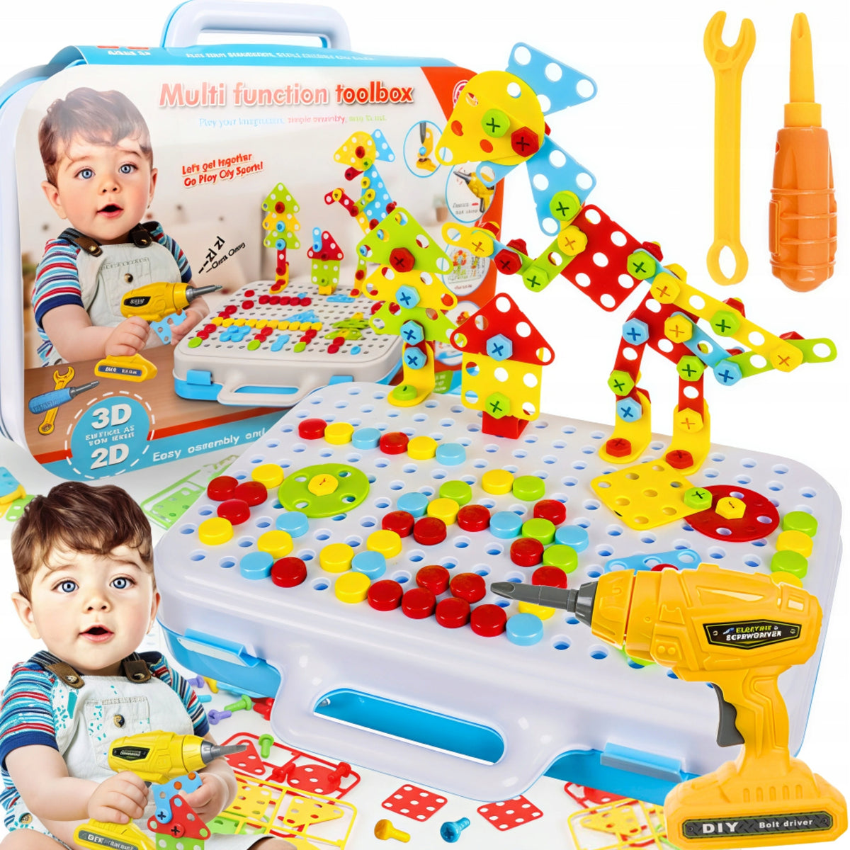DIY Kit for Kids Building Blocks 3D Mosaic Creative