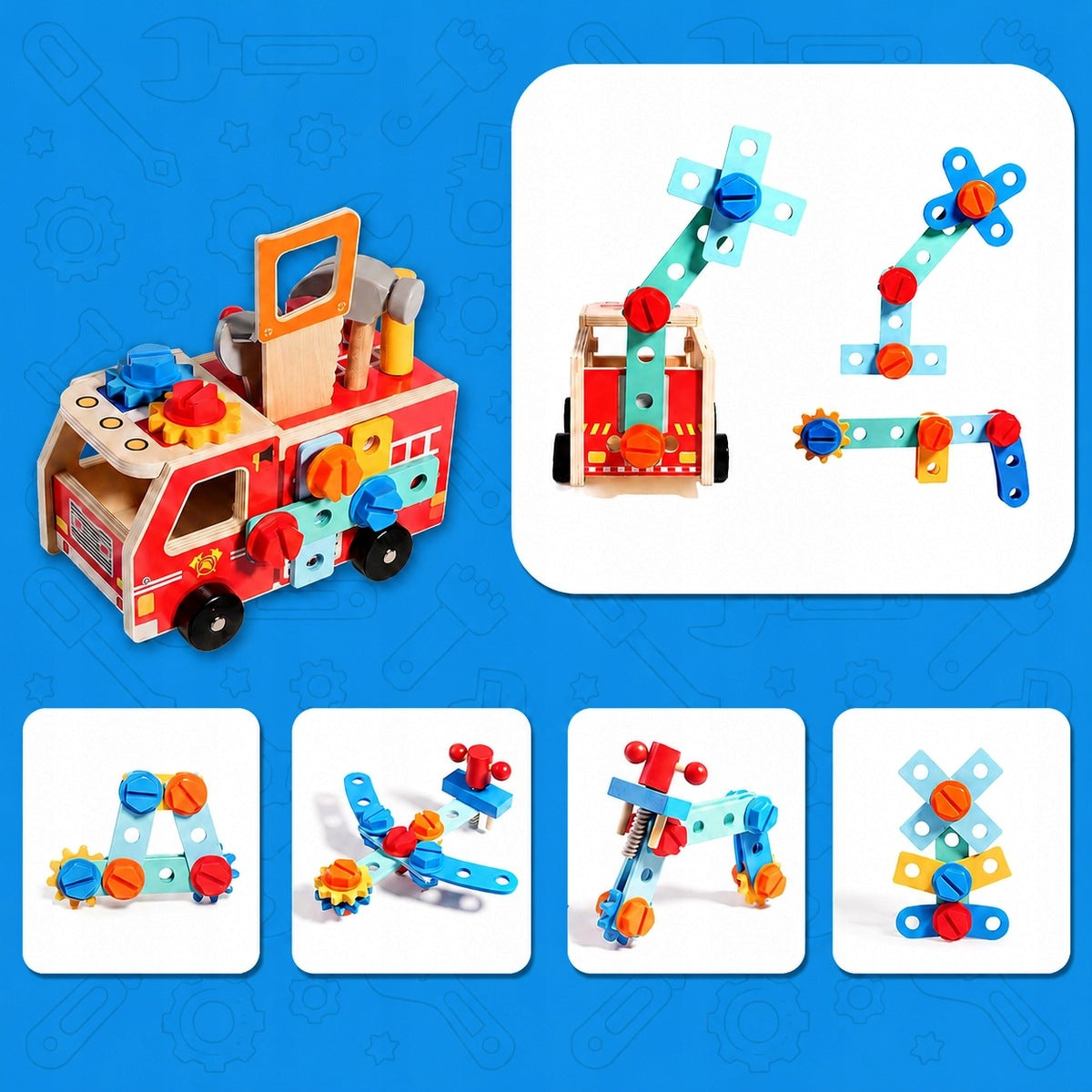 DIY SET FUN IN A WOODEN WORKSHOP Kid's age 2+ years
