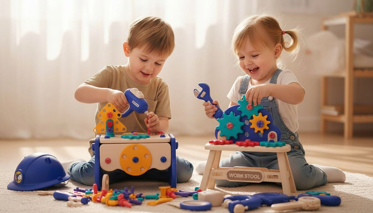 DIY SET WARSZAT SUITCASE DRILL BUILDING BLOCKS 218el. Manufacturer code narzędzia stolik 3w1 pojazdy