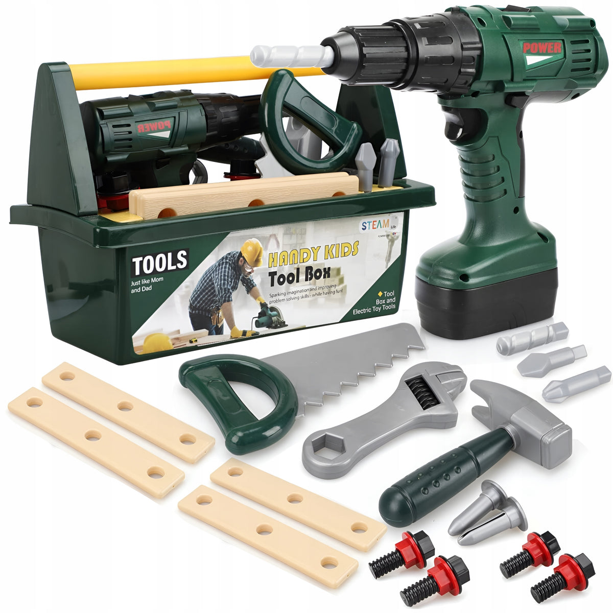 DIY TOOL SET WORKSHOP GIFT BOX 10 EL.