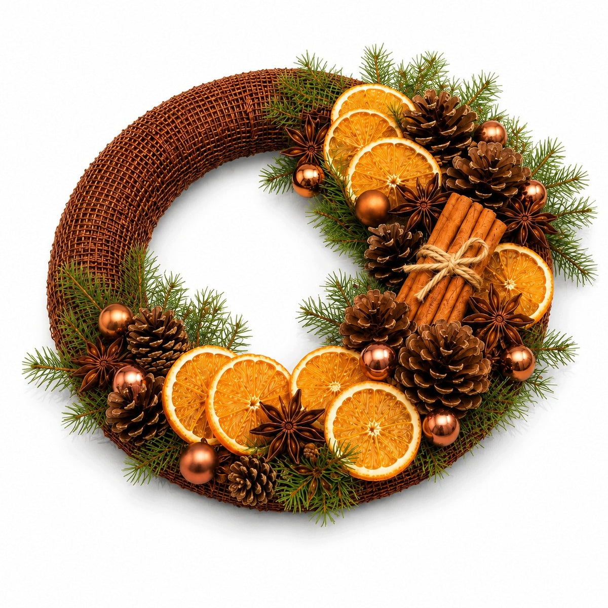 DIY kit for making Christmas wreath 25 cm Packaging status original