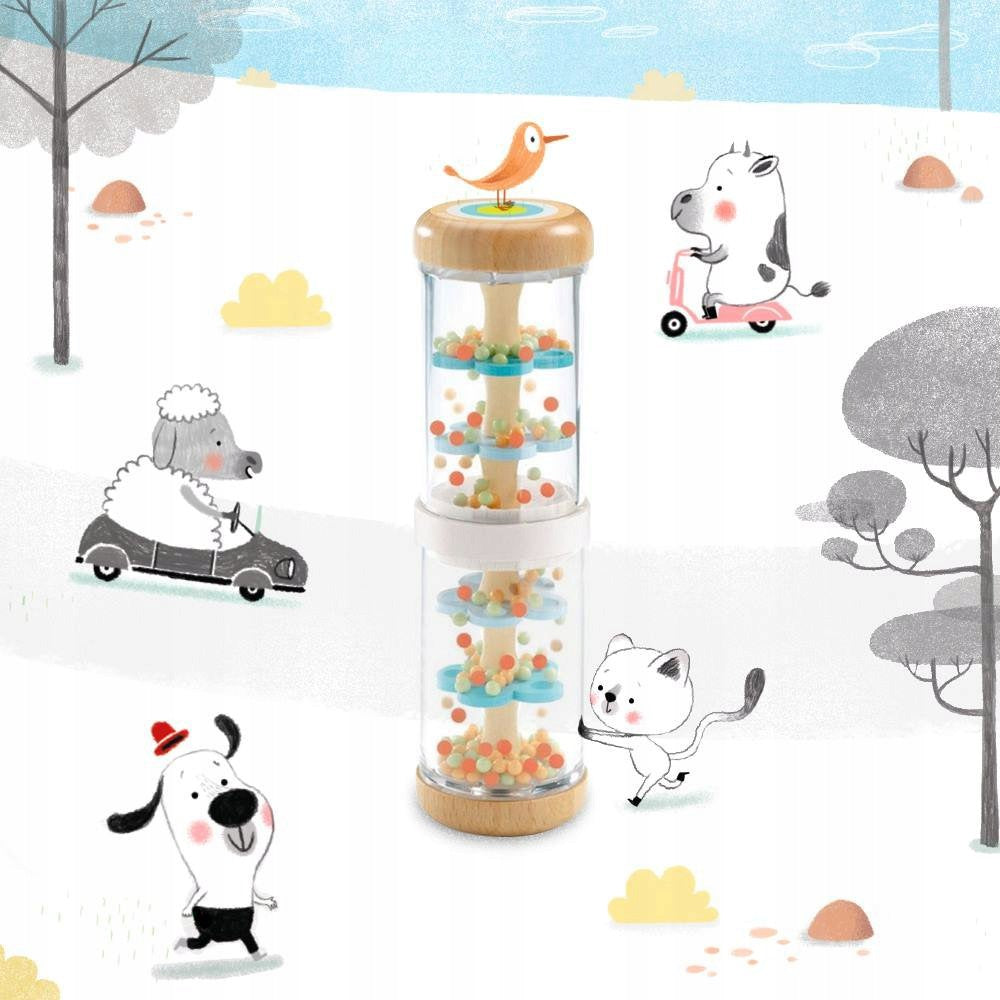 DJECO Pastel Shaker with Balls BABY RAINI Brand Djeco