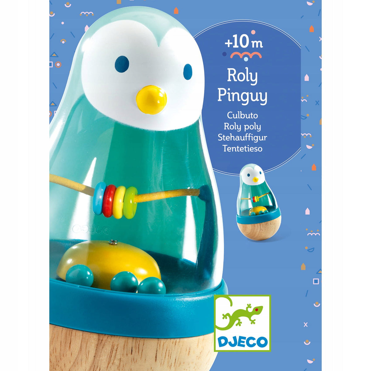DJECO Wańka-wstańka with sound PENGUIN Packaging status original