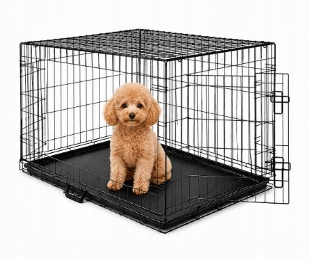 DOG AND CAT CAGE 76x45x52CM METAL FOLDING TRANSPORTER KENNEL Manufacturer code DOG_KP028