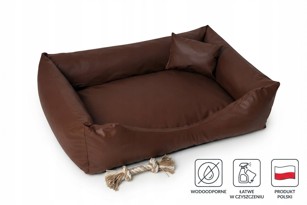 DOG BED ECO-LEATHER XL 100X80 SUPER