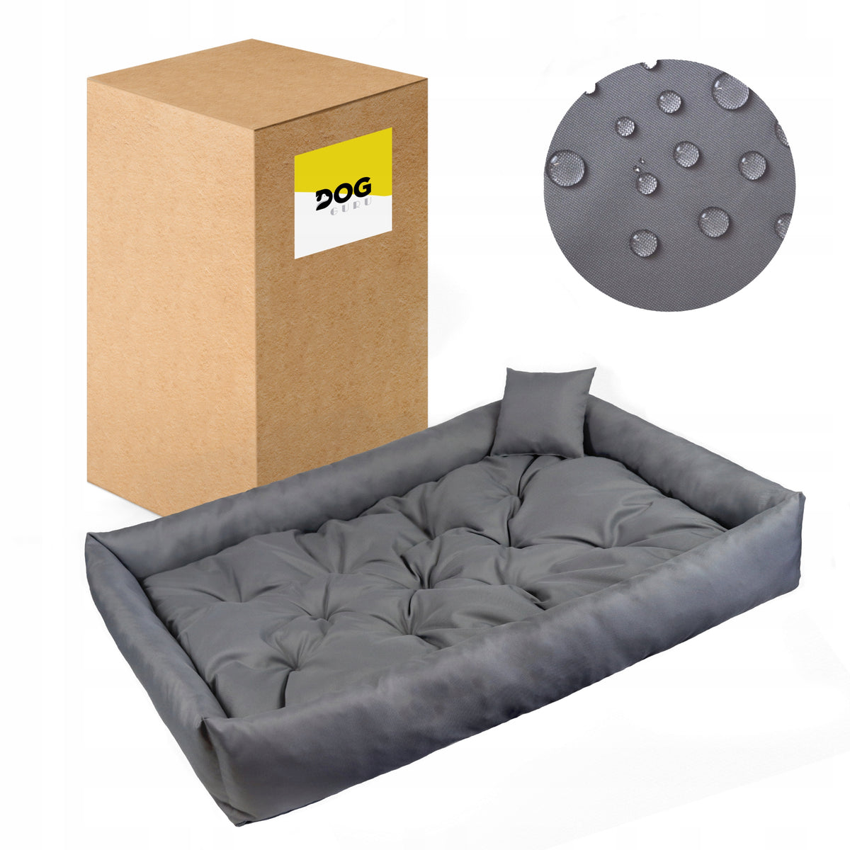 DOG BED WATERPROOF LARGE SOFT BEDDING XXL PULL-OUT PILLOW