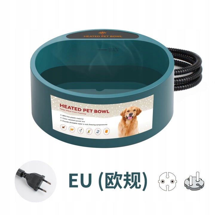 DOG BOWL CAT HEN ANIMALS HEATED LARGE HEATED ON WATER 2.2L Brand AZENO