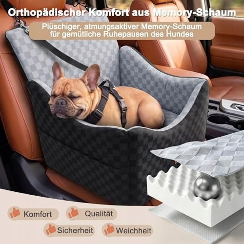 DOG CAR SEAT EXTRA STABLE FOR SMALL AND MEDIUM Manufacturer code FOTELIK SAMOCHODOWY PSA PODNOSZĄCY PAMIĘ