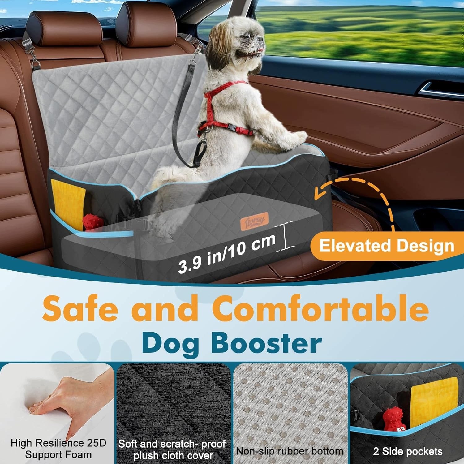 DOG CAR SEAT UP TO 27 KG REMOVABLE WASHABLE TRAVEL BED Brand no brand