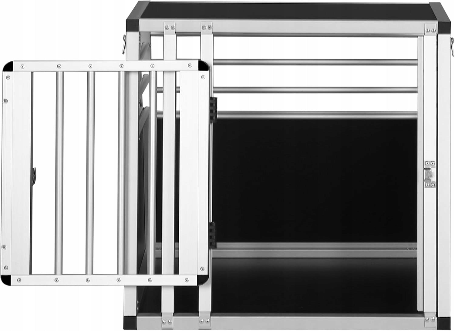 DOG CARRIER CAGE FOR CAR ALUMINUM WITH KEY Brand Woltu
