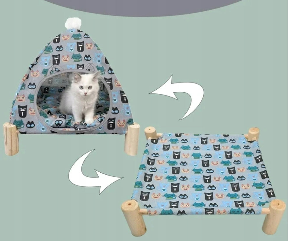 DOG CAT BED TENT COTTAGE FOLDING BOOTH 50 x 50 cm Brand no brand