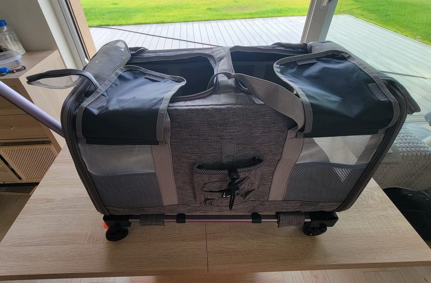 DOG CAT CARRIER CARRY BAG WITH XL WHEELS Brand Drapaczek