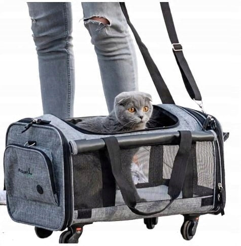 DOG CAT TRANSPORTER CARRY BAG WITH WHEELS Manufacturer code rk-14