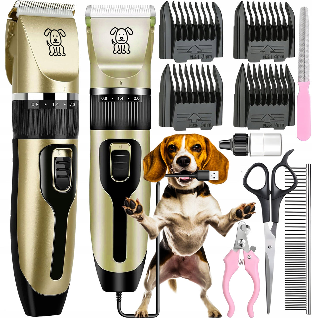 DOG CLIPPER CAT ANIMALS SET QUIET PROFESSIONAL