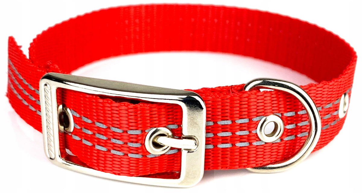 DOG COLLAR WITH REFLECTOR 27-37 CM / 20 MM