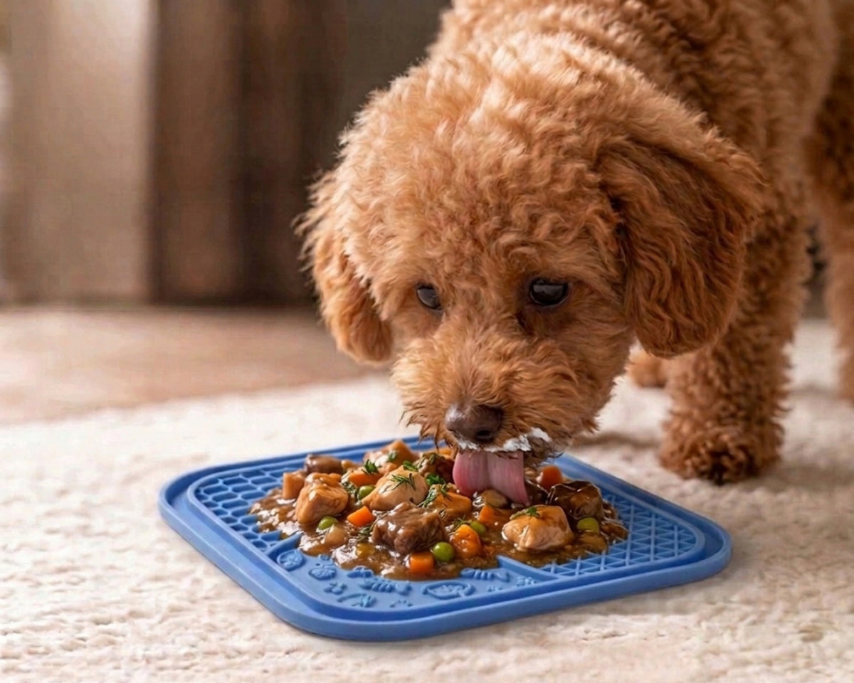 DOG FOOD SLOWING MAT FOR LICKING ANTI-STRESS TRAY 20X20 Packaging status original