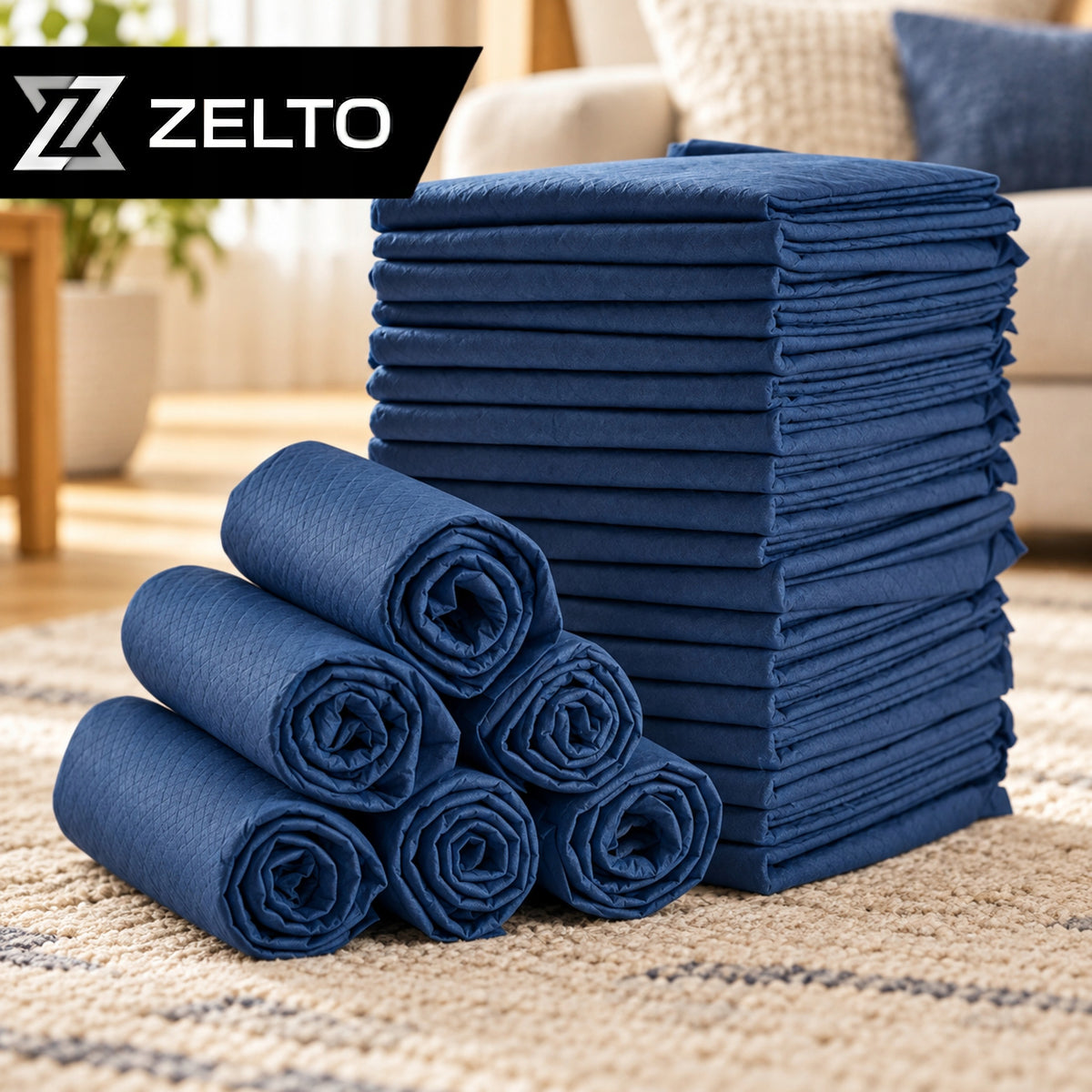 DOG FOUNDATIONS Hygienic Dog Mats for Pet 60x60 100pcs Packaging status original