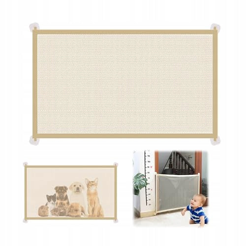 DOG GATE NYLON STAIR BARRIER CHILDREN NO DRILLING FOR CHILDREN Brand no brand