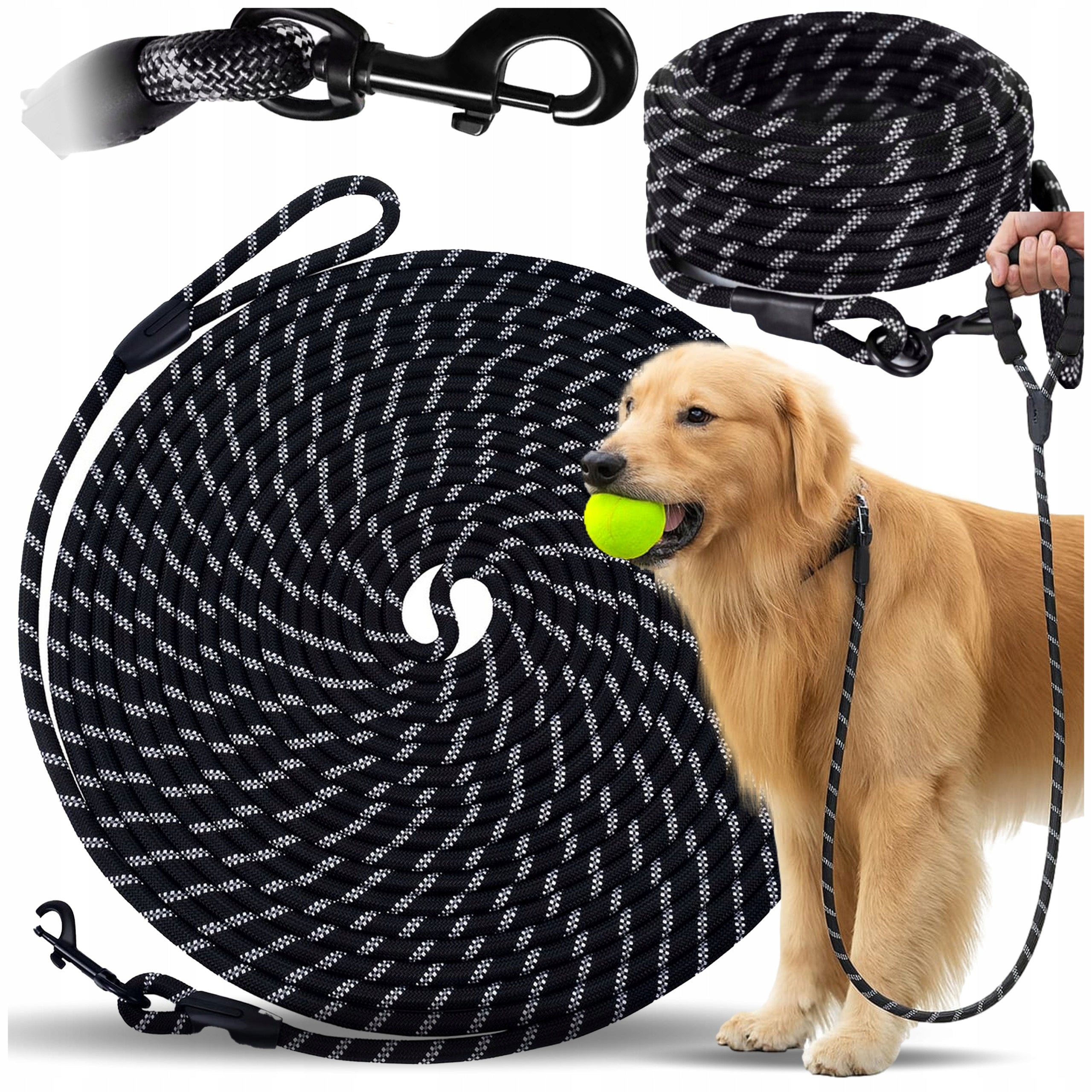 DOG LEASH 10m LONG STRONG ROPE TRAINING ROPE THICK DURABLE COLORS