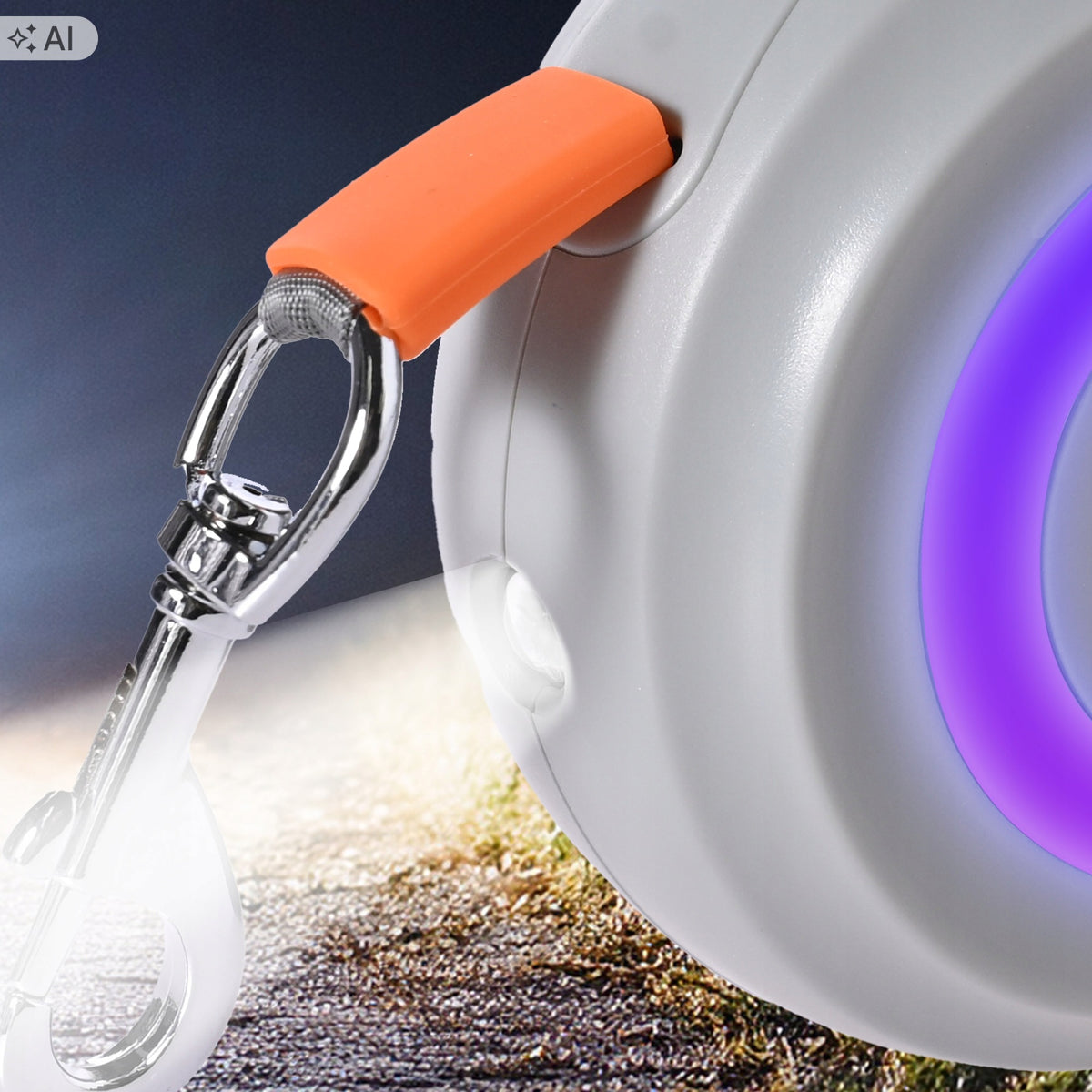 DOG LEASH AUTOMATIC TAPE STRONG 5M LOCK LED FLASHLIGHT ADJUSTABLE AFTER Manufacturer code Smycz automatyczna dla psa zwijana z latarką